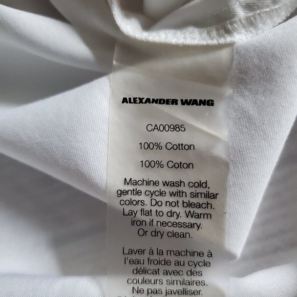 Alexander Wang Sleeve Tied White Skirt Size 4 EUC - Picture 14 of 16